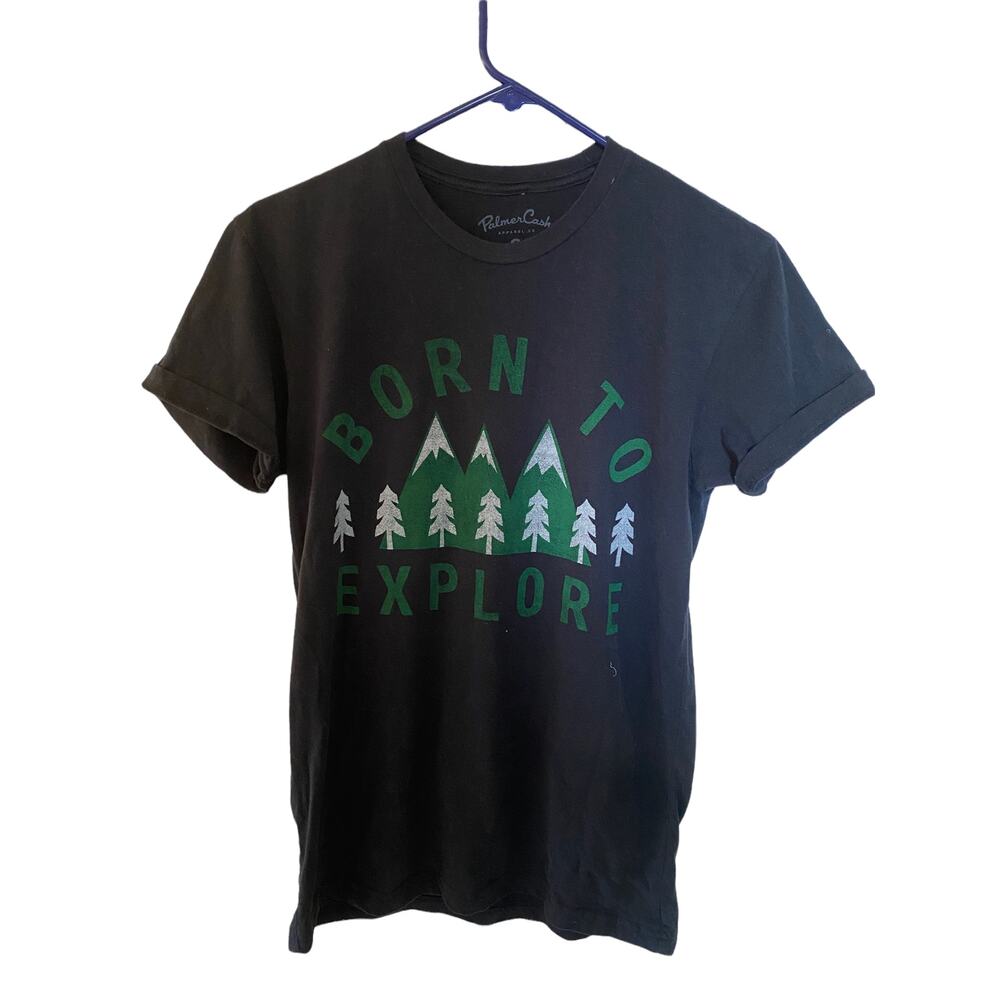 Palmer Cash " Born to Explore" cotton-blend T-shirt